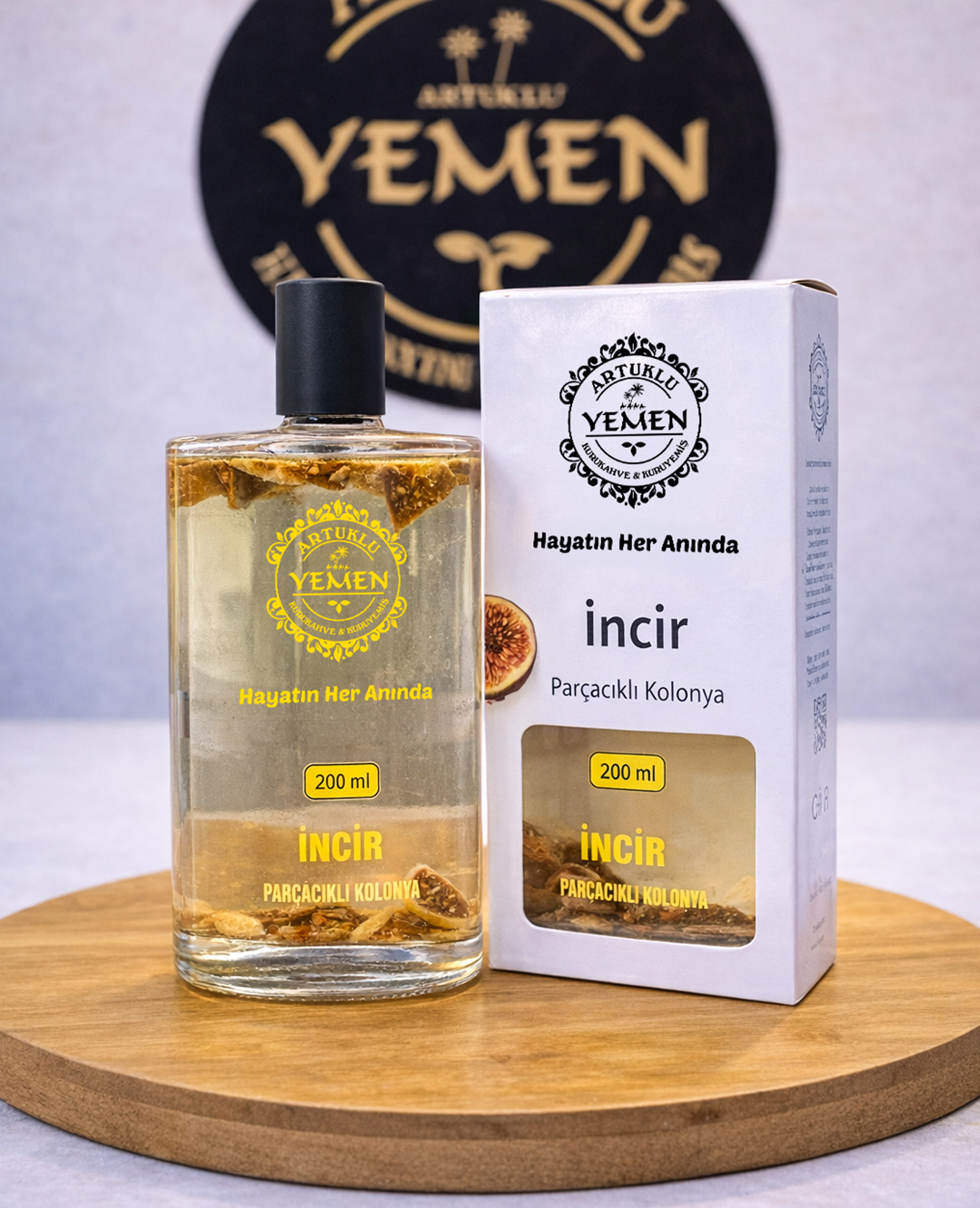 İncir Parçacıklı Kolonya 200 ML.